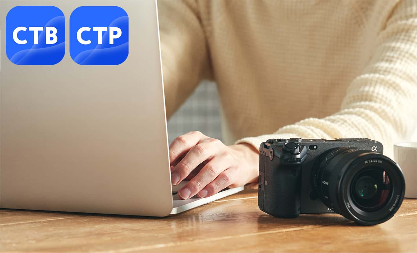 Imagen de uso de una persona usando una computadora