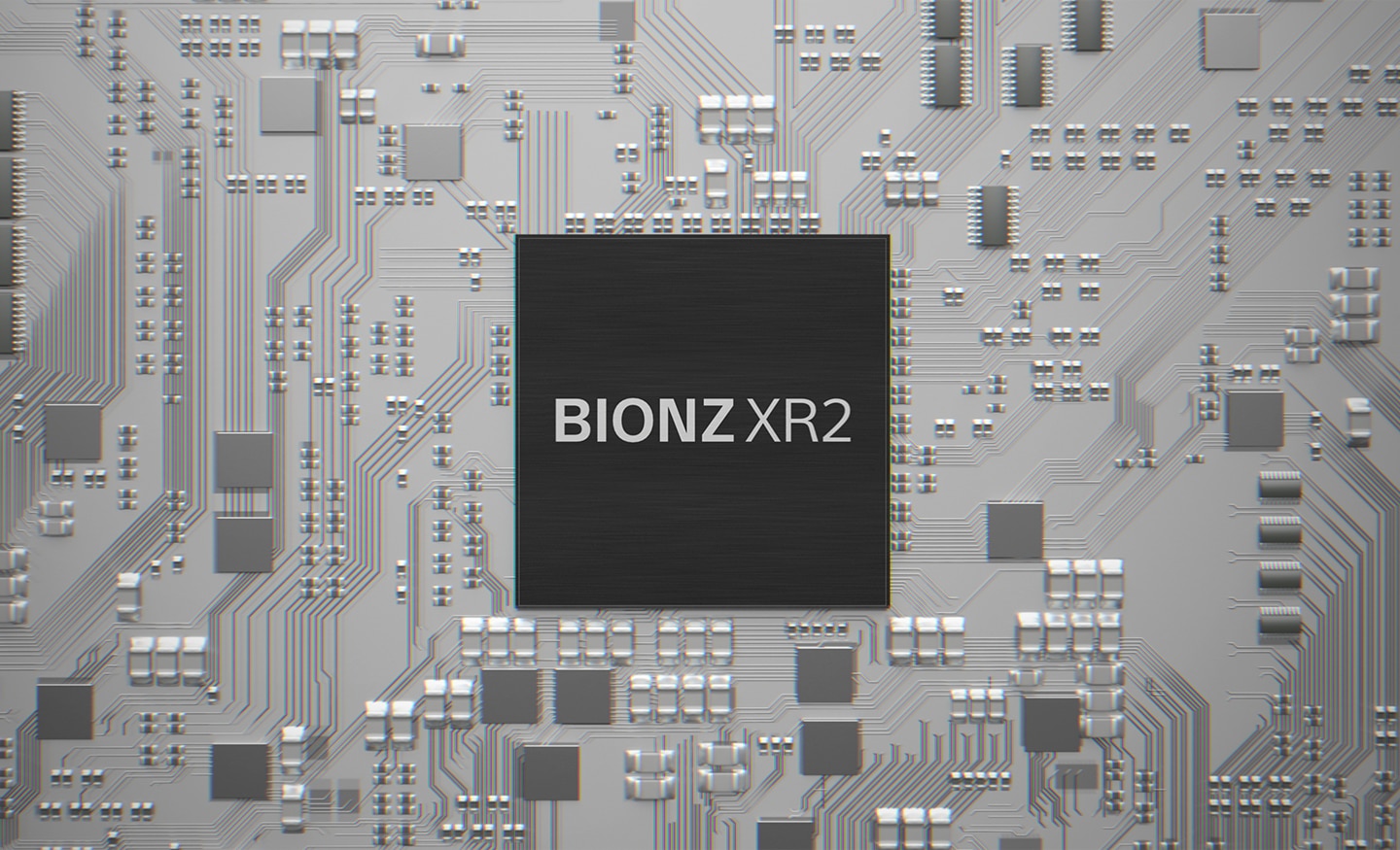 Ilustración del motor de procesamiento de imágenes BIONZ XR2.
