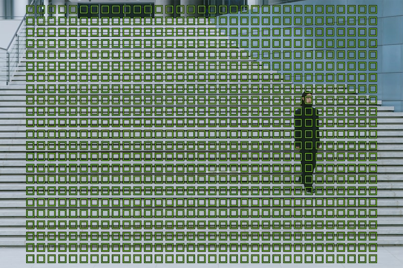 Ilustración que muestra 759 puntos de detección de fases de enfoque automático distribuidos de forma densa por el sensor de imagen.
